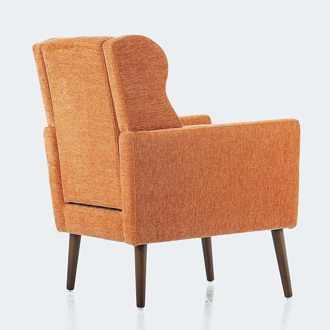 Livavege Mid Century Accent Chair with Wood Frame, Chenille Fabric Modern Upholstered Lounge - Image 5