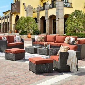 BRISHI Outdoor 10 Seater Sofa Set || Patio Furniture Sets || Balcony Sofa || Indoor Sofa ||